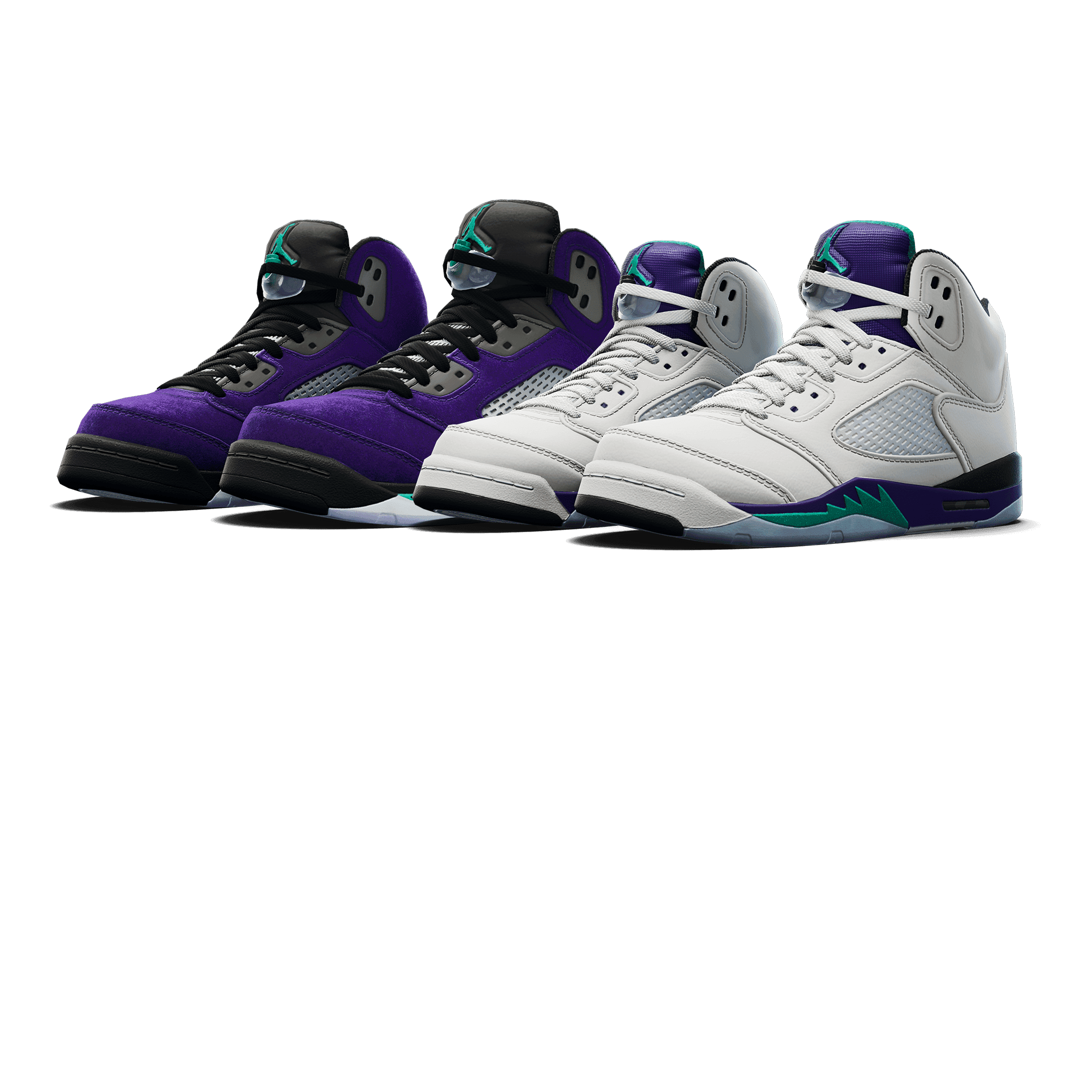 Air Jordan 5 Retro 'Grape' Bundle